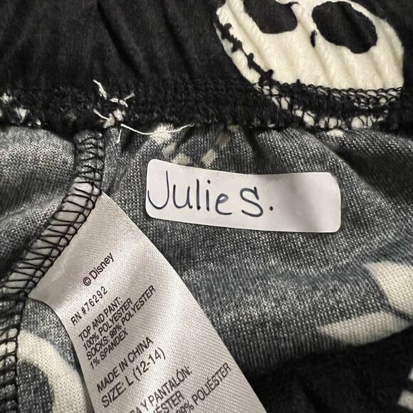 Nightmare before Christmas Jack skeleton size L sleep joggers - Picture 3 of 6
